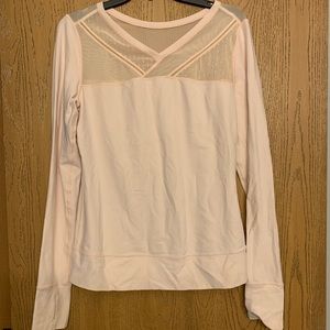 Lululemon light pink long sleeve top